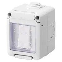 Watertight Enclosure Complete With System Devices - With Intrerupator 1p 16ax - Ip55 - Grey Ral 7035