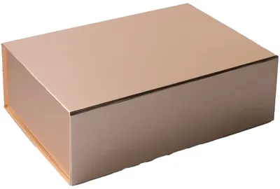 Cutie cadou Gift Box Natural - 20 х 18 х 8 cm, auriu