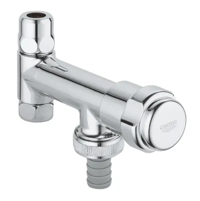 Robinet cu ventil Grohe, Was Valve Eckfix, 3/8" x 3/8" protectie anti-reflux, crom