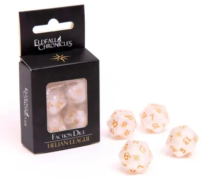 Accesoriu pentru joc de societate Eldfall Chronicles: Northern Wind - Faction Dice - Helian League