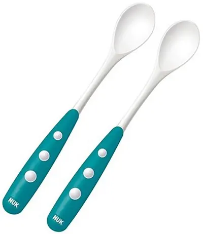 linguri din plastic Nuk, 2 buc, albastre