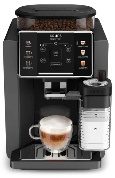 Espressor Krups - Sensation Milk EA912HF0, 15 bar, 1.7 l, negru