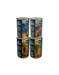 SIMPLY FROM NATURE Hrana umeda pentru caini Mix 4 arome 4 x 400g