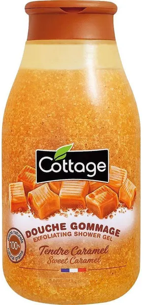 Cottage Gel de duș exfoliant Sweet Caramel, 270 ml