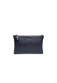 Portfard piele - Portfard St. Moritz - bleumarin - 23 x 3 x 15 cm