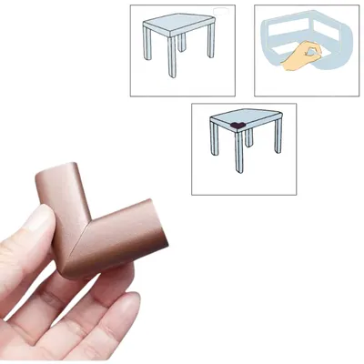 Protectie colturi Car Boy Safety 37x70x31x9mm Maro