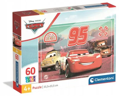Puzzle pentru copii Clementoni din 60 piese - Cars
