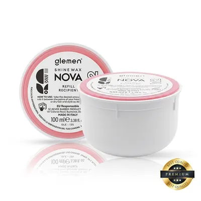 Rezerva - Ceara lucioasa pentru par - Premium - GLEMEN - Nova - 100 ml