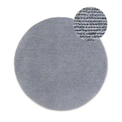Covor gri țesut manual rotund din lână ø 200 cm Francois – Villeroy&Boch