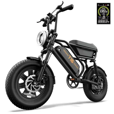 Bicicletă electrică cu suspensie completă URLIFE T16, baterie 48V 13Ah