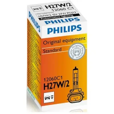 Bec auto halogen pentru far Philips Standard H27W/2 27W 12V