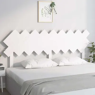 vidaXL Tăblie de pat, alb, 178x3x80,5 cm, lemn masiv de pin