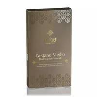 Vopsea de par naturala castaniu - mediu 100g Isha