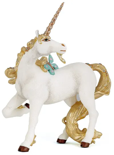 Fugurina Papo The Enchanted World – Unicorn cu coada aurie
