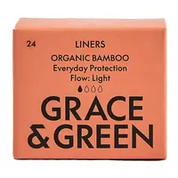 Absorbante zilnice din bambus organic, 24 bucati – Grace and Green