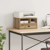 vidaXL Suport pentru imprimantă Stejar Artizanal 40 x 32 x 24 cm