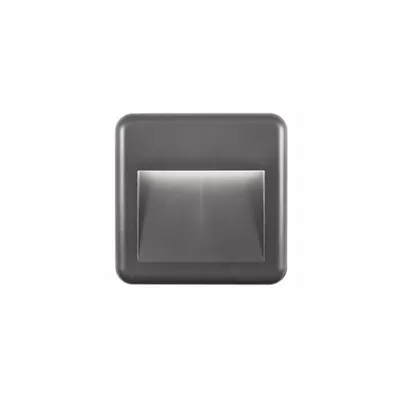 Lampa trepte PULSAR Inchis Gray ABS, AC Driver Included LED 4 Wat 320Lm 3000K or 4000K, 220-220 Volt 50Hz Beam 32 degrees -IP54