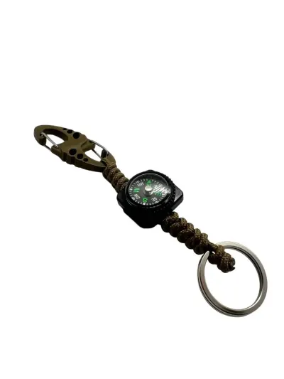Carabina S Hook Paracord 275 cu Inel de Chei Theter Pathfinder Coyote Drop Zone - Default Title
