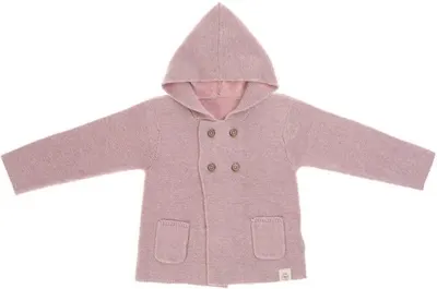 Jachetă pentru copii Lassig - 50-56 cm, 0-2 luni, roz