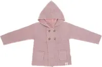 Jachetă pentru copii Lassig - 50-56 cm, 0-2 luni, roz