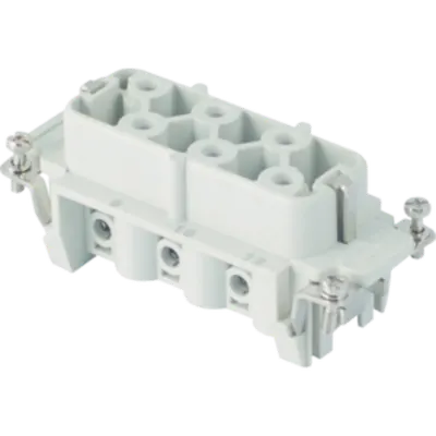 Contector industrial Mama - 77X27 - 6P + E 35A 830V / 6kV / 3 - ȘURUB CONNECTION - GRI