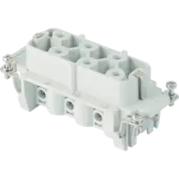 Contector industrial Mama - 77X27 - 6P + E 35A 830V / 6kV / 3 - ȘURUB CONNECTION - GRI