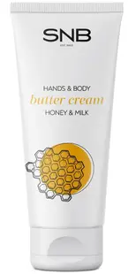 SNB Professional Cremă unt pentru mâini și corp Honey & Milk, 200 ml