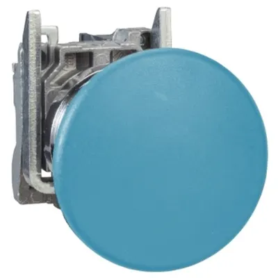 Buton Albastru Ø 22, cu Revenire, 1 Nd, Atex