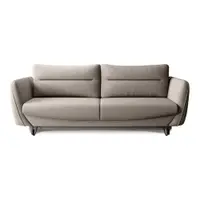 Canapea bej extensibilă/cu spațiu de depozitare cu tapițerie din chenille 236 cm Silva – ELTAP
