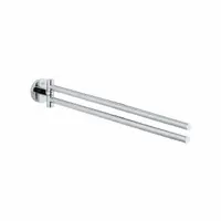 Suport prosop Grohe Essentials 40371001, doua brate pivotante , Crom