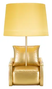 Mauro Ferretti Lampă Pentru Noptieră Midcentury Galbena cm Ø 26X46 | Aosom Romania