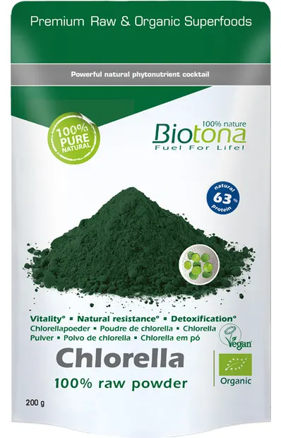 Pulbere de chlorella, 200 g, Biotona
