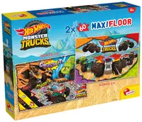 Puzzle de podea pentru copii Lisciani din 2 х 60 piese - Hot Wheels