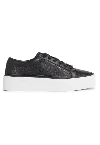 Pantofi sport pentru Femei - flatform cupsole lace up-epi mn - HW0HW01670-0GK - Negru - Negru