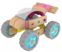Constructor din lemn Classic World - Roz