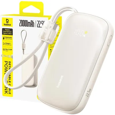 Baseus Powerbank 20000mAh 22.5W USB tip C USB-A cablu USB-C Lightning
