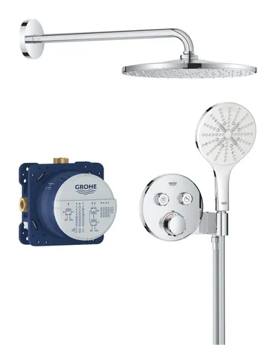 Sistem de dus Grohe SmartControl 34877000, 1/2 inch, incastrat, 310 mm, 1 functie, Crom
