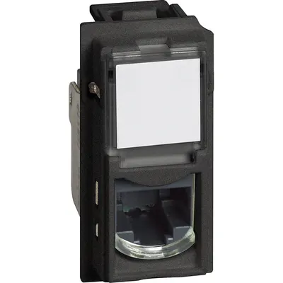 Priza date RJ45 Cat5e UTP Bticino Living Now KG4279C5E, negru