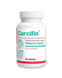 Supliment câini și pisici în timpul terapiei oncologice DOLFOS Carcifin 90 tablete cu beta-glucan, quercetină și CLA
