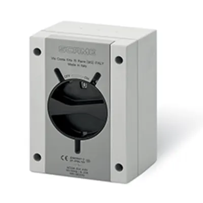 Intrerupator separatorn40A 2P IP66/IP69 110x150x87mm Y1 IK09 GENERAL GREY/BLACK GW 650°C