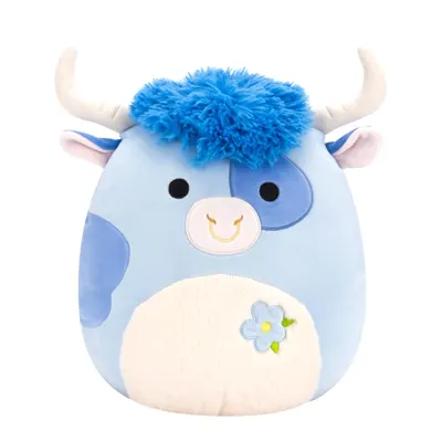 Jucarie de plus, Squishmallows, Vacuta Bermayeh, 19 cm