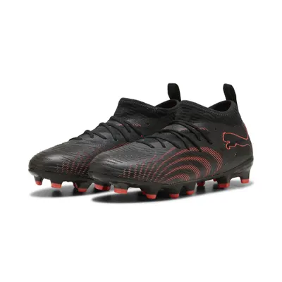 Ghete fotbal copii aderență sporită Future 9 Match FG/AG, corai PUMA