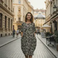 Rochie lejera cu imprimeu floral
