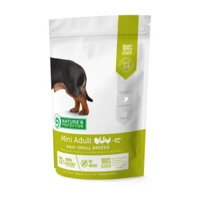 NATURES PROTECTION Mini Adult, XS-S, Pui și Krill, hrană uscată câini, 2kg