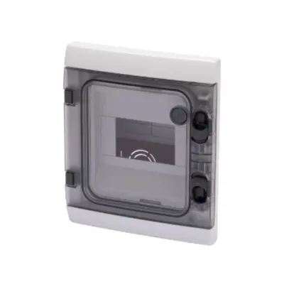 Watertight Flush-Mounting Modular Enclosure - 6 Module - Ip55 Grey Ral 7035