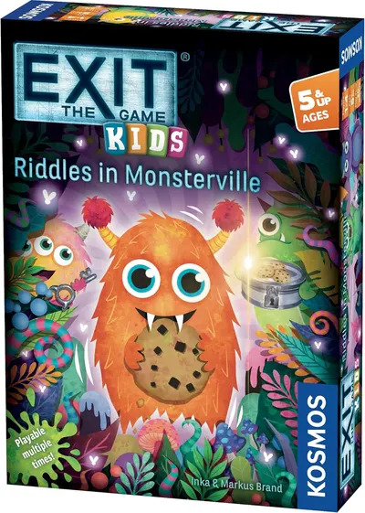 Joc de societate Exit Kids: Riddles in Monsterville - Pentru copii