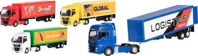 Camion pentru copii cu o remorcă Goki - Sortiment
