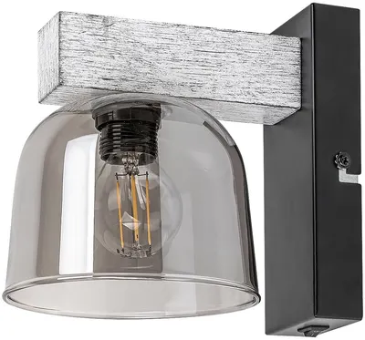 Aplică Rabalux - Cardamom 3081, IP20, E14, 1 x 40 W, negru-cenușiu