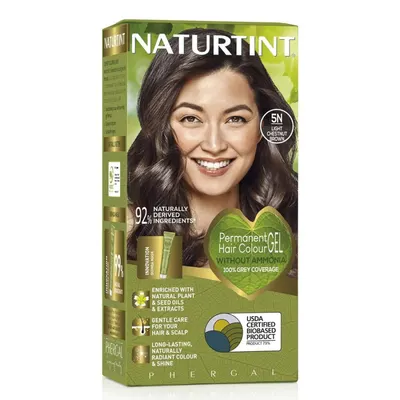 Vopsea de par permanenta 5N Light Chestnut Brown, 170 ml, Naturtint
