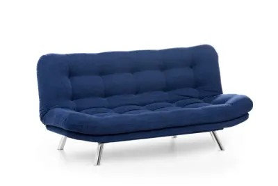 Canapea extensibila MISA, 3 locuri, albastru marin, 200x105x95 cm